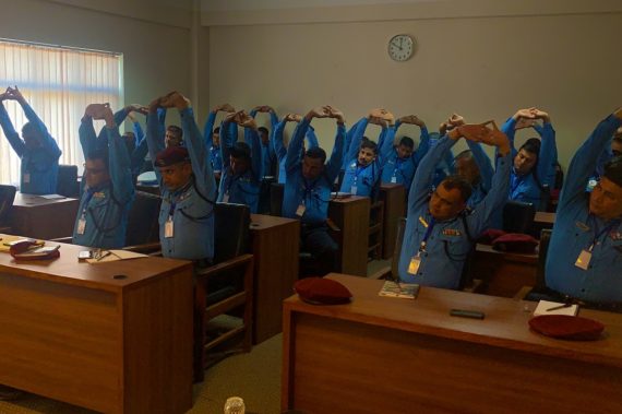 why nepal police academy integreted corporate yoga